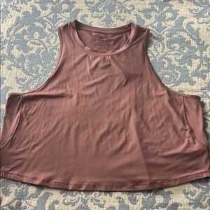 Nike Pink Sleeveless Crop Tank Top